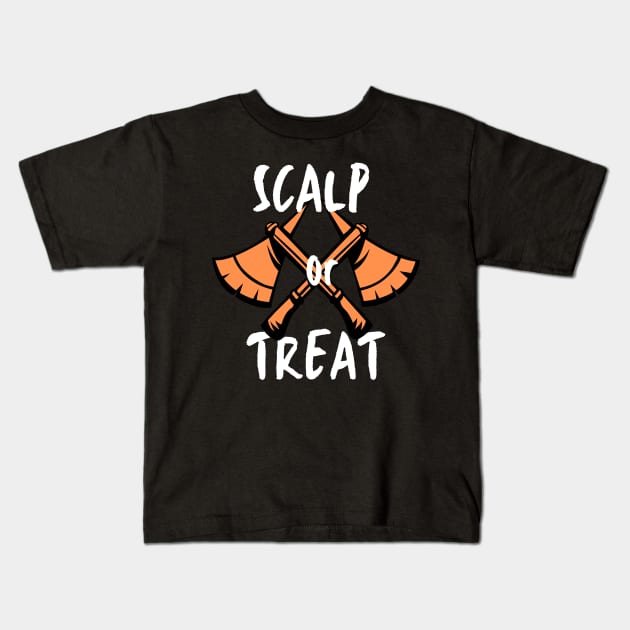 Scalp or Treat Kids T-Shirt by Eyanosa